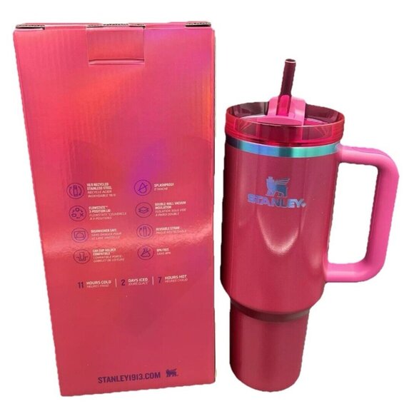 New Stanley Cup 40 oz Valentines Day Tumbler Berry Truffle - SHIPS SAME DAY - Picture 7 of 7